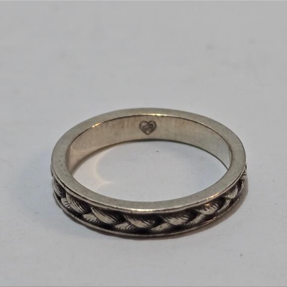 Brighton Braided Silver Plated Ring Size 6 - Picture 3 of 4